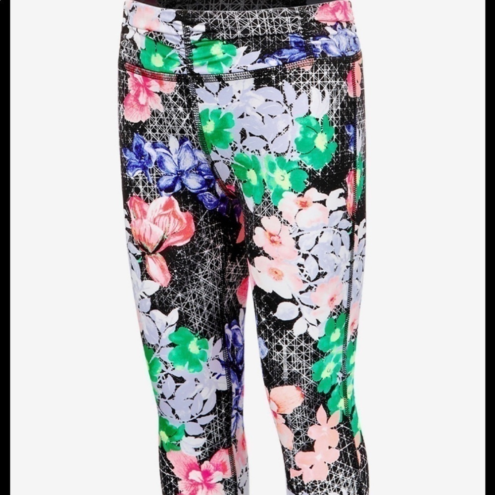 Ideology Floral print cropped leggings for girls